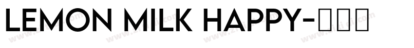 Lemon Milk Happy字体转换